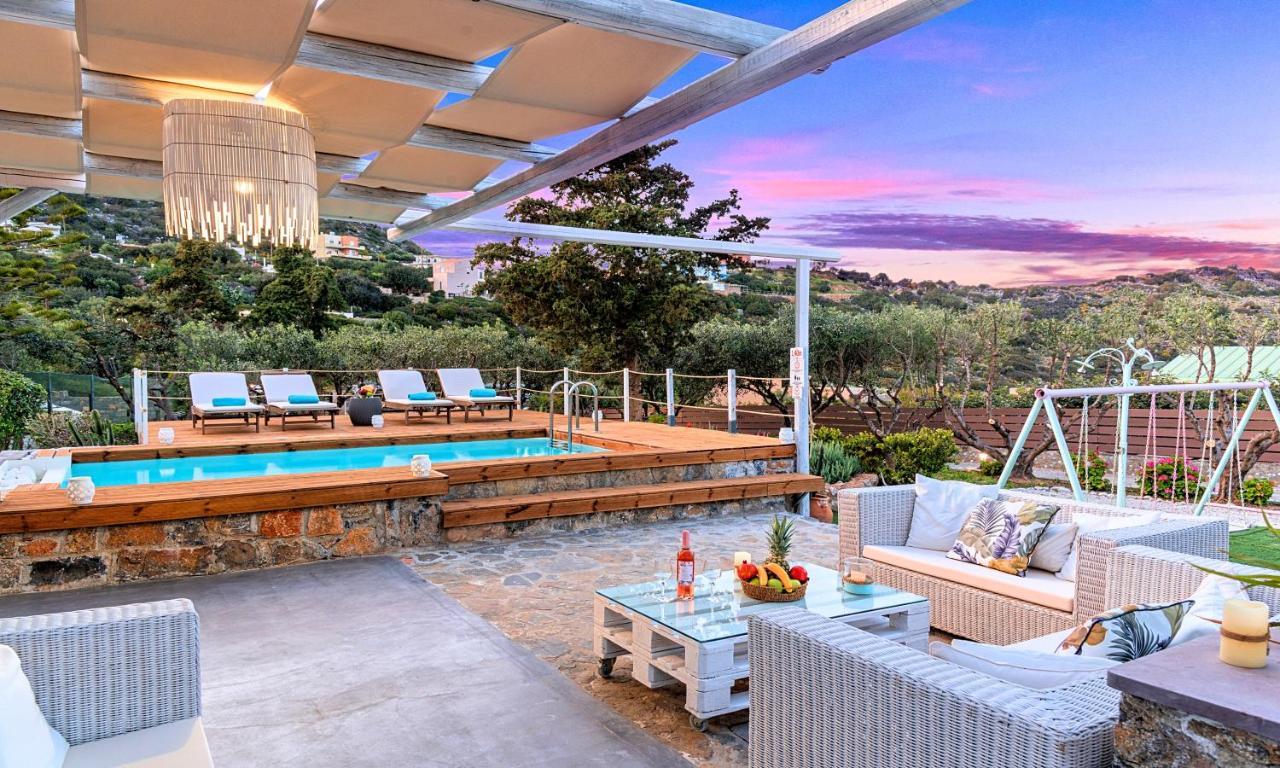 Cretan Lodge Heated Pool Ágios Nikolaos Exterior foto