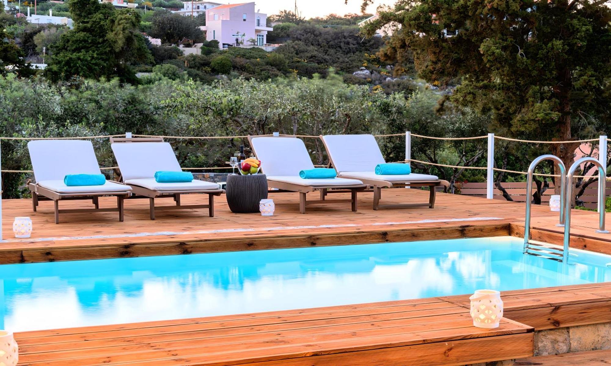 Cretan Lodge Heated Pool Ágios Nikolaos Exterior foto