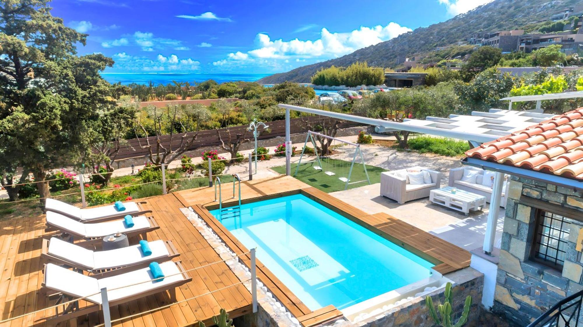 Cretan Lodge Heated Pool Ágios Nikolaos Exterior foto