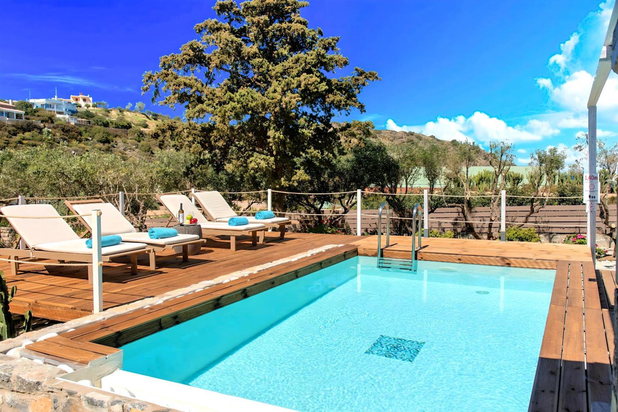 Cretan Lodge Heated Pool Ágios Nikolaos Exterior foto